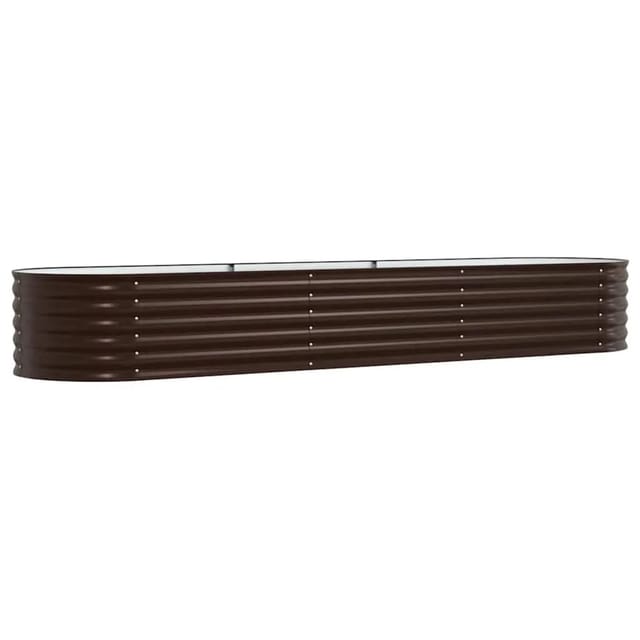 vidaXL Hochbeet Braun 320 x 80 x 44 cm Stahl 42008138
