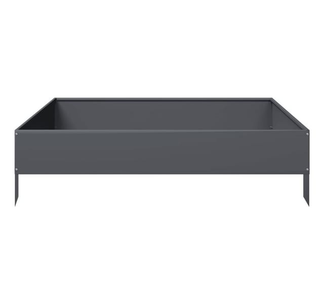 vidaXL Hochbeet Anthrazit 100x100x26 cm Stahl 851019