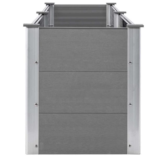 vidaXL Garten-Hochbeet 250 x 50 x 54 cm WPC Grau 49057