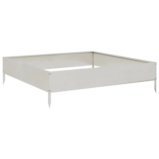 vidaXL Hochbeet 100x100x26 cm Edelstahl 851021