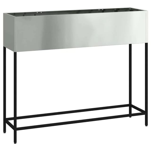 vidaXL Hochbeet Gartenpflanzer Silber 100 x 26 x 82 cm 865881