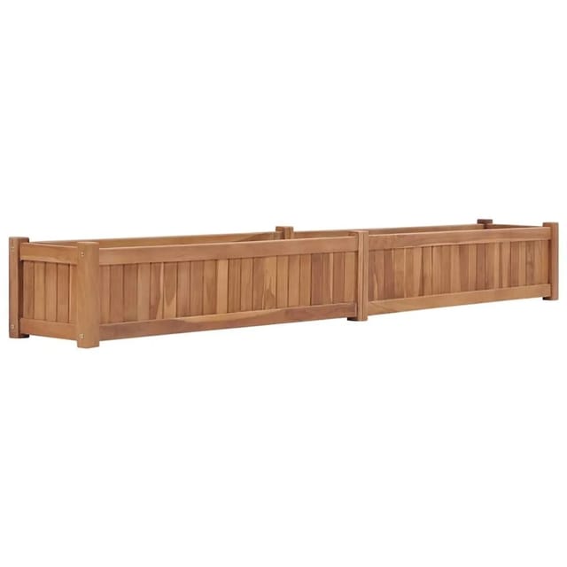 vidaXL Hochbeet 200x30x25 cm Massivholz Teak 48970