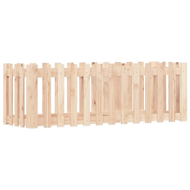 vidaXL Hochbeet Lattenzaun-Design 150x50x50 cm Massivholz Kiefer 832492