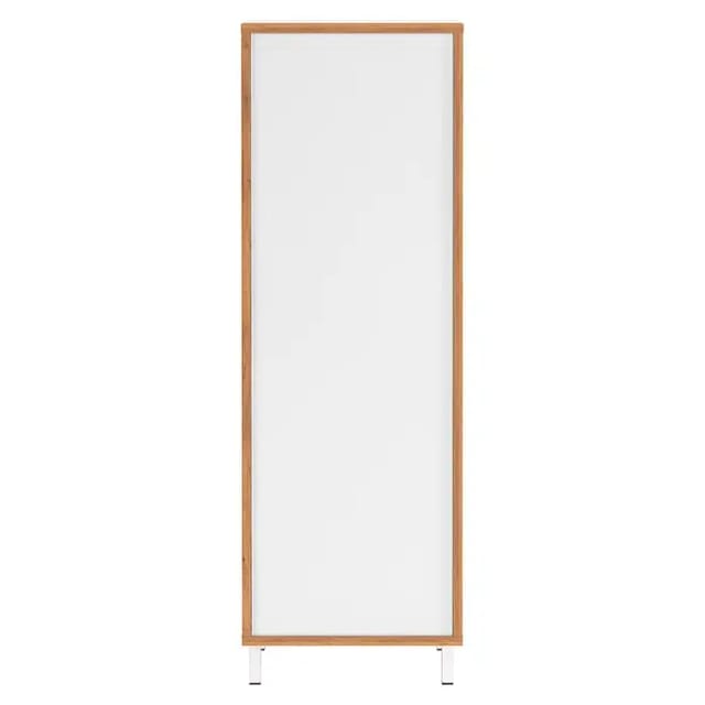 Germania Mediumschrank 5001 Weiß/Eiche 39 cm x 120 cm x 35 cm