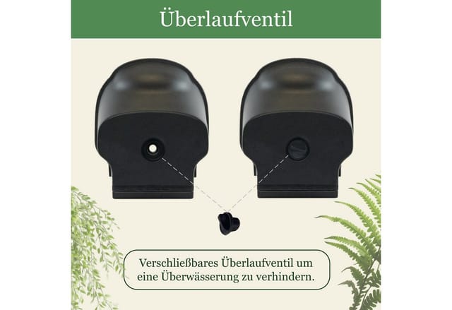 Intergarden Pflanzwand 6 Pflanztöpfe mit Rahmen für Balkon Terrasse oder Garten