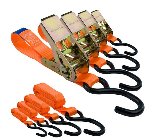 MCS CARGO SECURITY 4x Spanngurt 5m x 25mm 0,7t