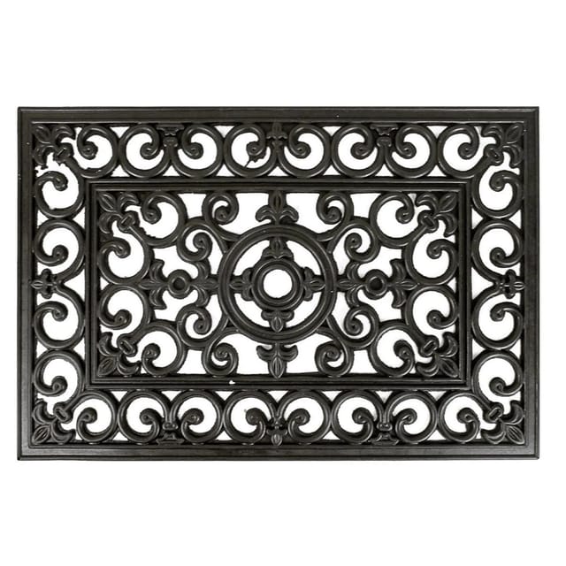 Lex Schmutzfangmatte Türmatte Fußabtreter Fußmatte Schmutzmatte 60x40 cm Schwarz