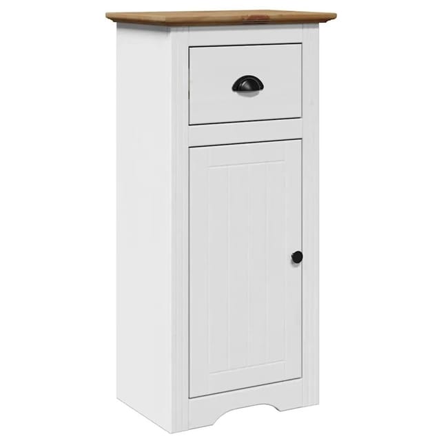 vidaXL Badschrank BODO Weiß und Braun 44x30x90 cm 4016858