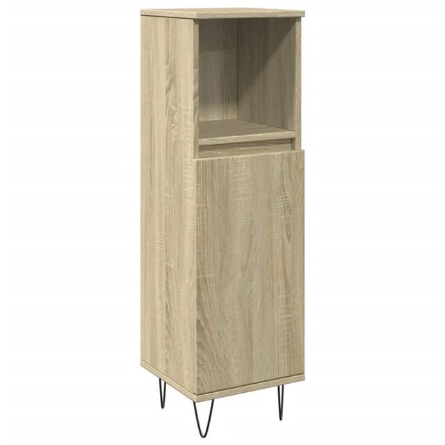 vidaXL Badschrank Sonoma-Eiche 30x30x100 cm Holzwerkstoff 849671