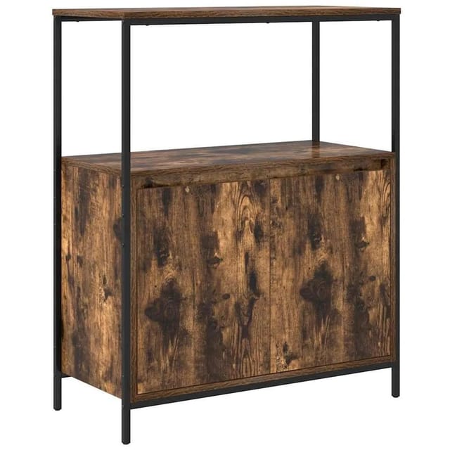vidaXL Badschrank mit Regalen Räuchereiche 76,5x35x95 cm 861919