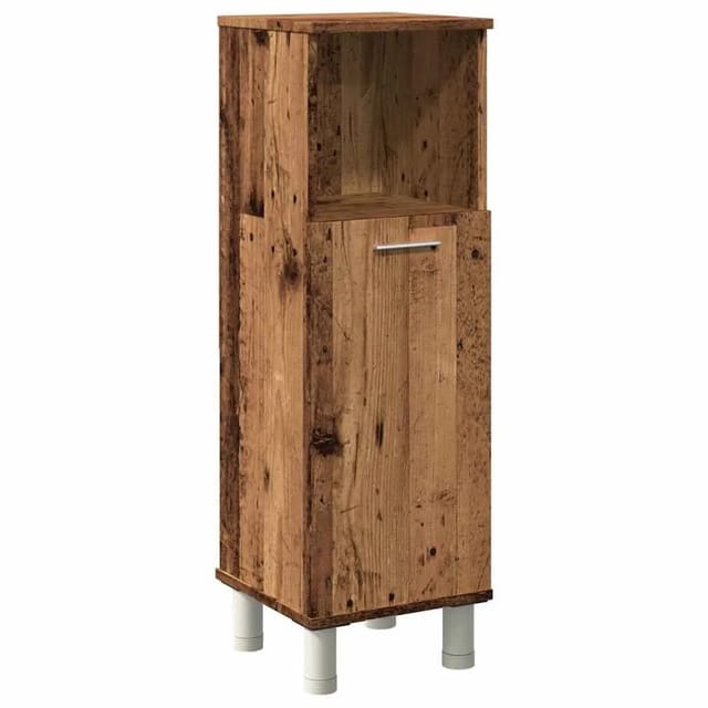 vidaXL Badschrank Altholz-Optik 30x30x95 cm Holzwerkstoff 856137