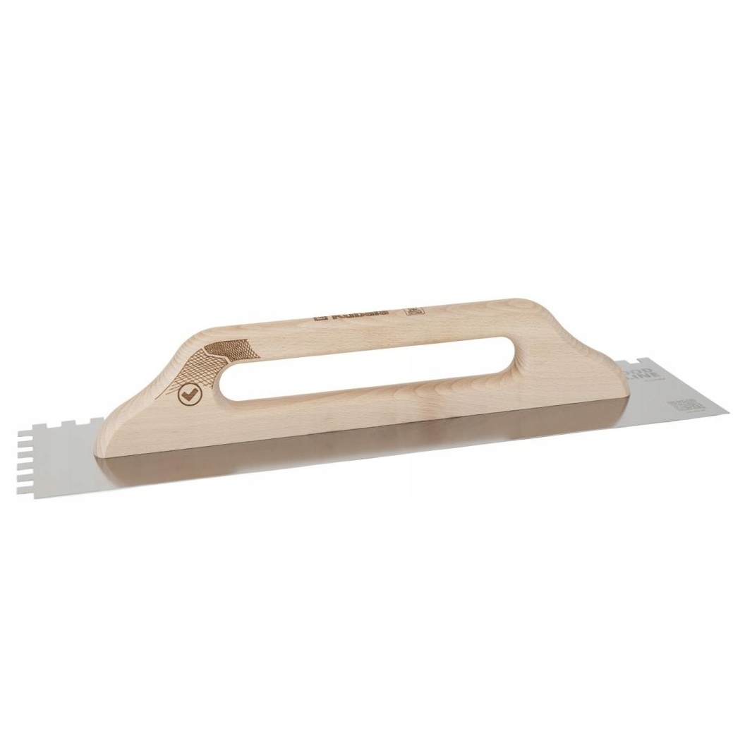 Kubala Wood Line 5412 Edelstahlkelle Mit Zahnung 12 Mm 130 X 480 Mm
