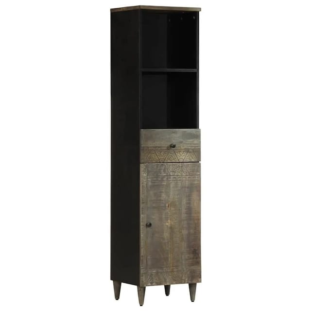 vidaXL Badschrank 38x33x160 cm Massivholz Mango 4017814