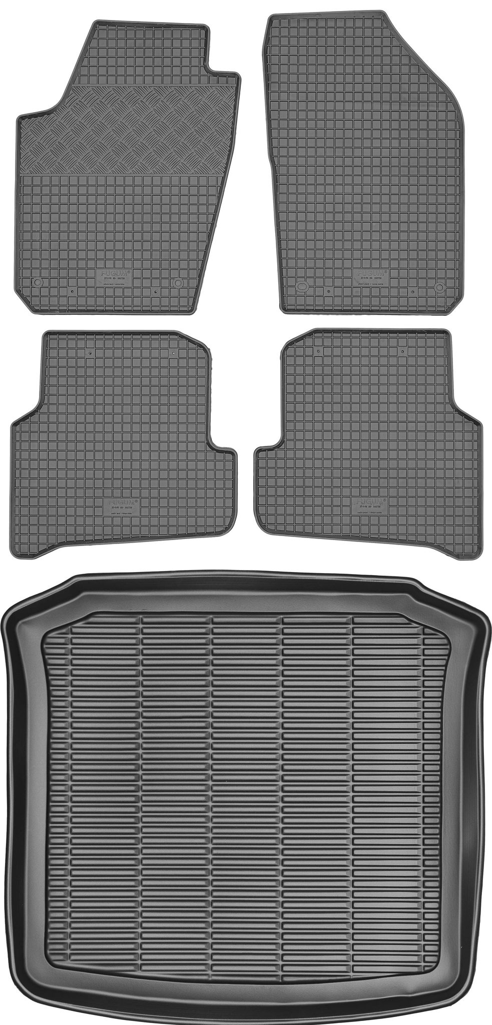 Seat Ibiza Iii Kombi / Schrägheck (2008–2017) – Set: Gummifußmatten + Kofferraummatte
