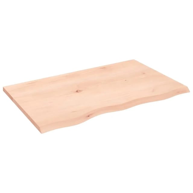 vidaXL Wandregal 80x50x2 cm Massivholz Eiche Unbehandelt 363548