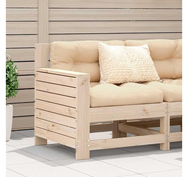 vidaXL Gartensofa mit Armlehne 69x62x70,5 cm Massivholz Kiefer 844883