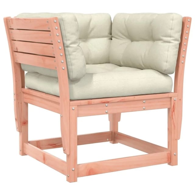vidaXL Gartensofa mit Armlehnen und Kissen Massivholz Douglasie 844697