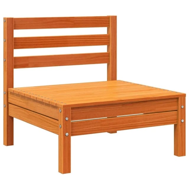 vidaXL Gartensofa ohne Armlehnen Wachsbraun Massivholz Kiefer 837995