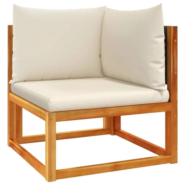 vidaXL Gartensofa-Ecke mit Kissen Holz Akazie & Rattan 4008168