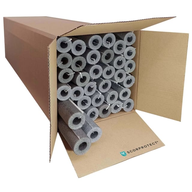 Scorprotect Karton Graue PE Rohrisolierung Selbstklebend 18 X 13 X 1 Meter