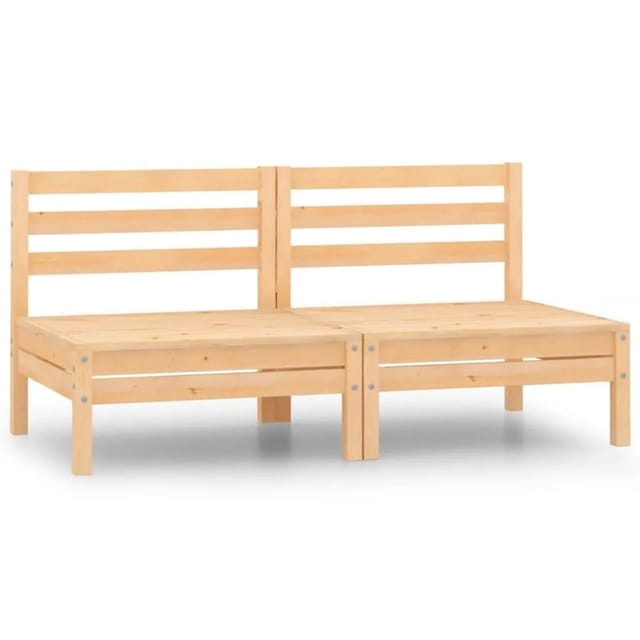 vidaXL 2-Sitzer-Gartensofa Kiefer Massivholz 3082372