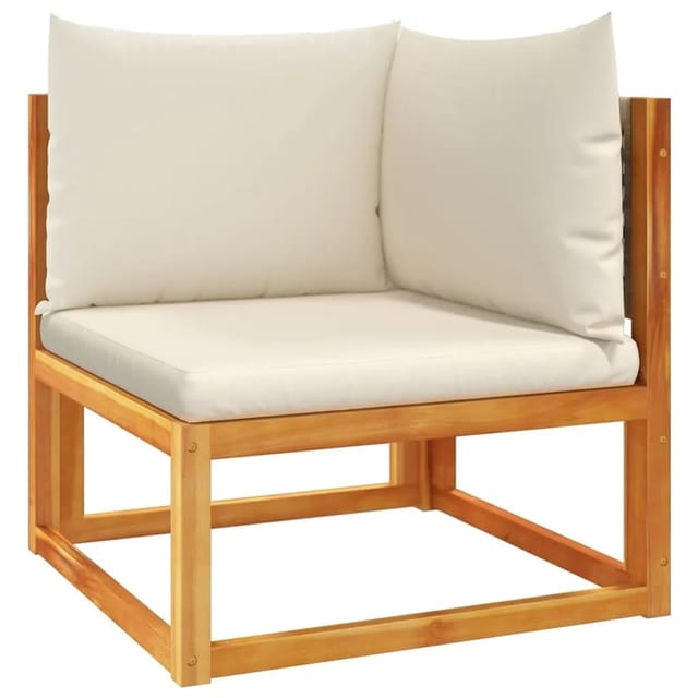 vidaXL Gartensofa-Ecke mit Kissen Holz Akazie & Rattan 4008176