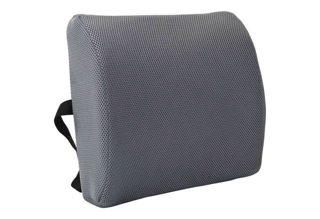 vidaXL Rücken Kissen mit Kissen Grau 36 x 30 x 12 cm Mit Netz 42012706