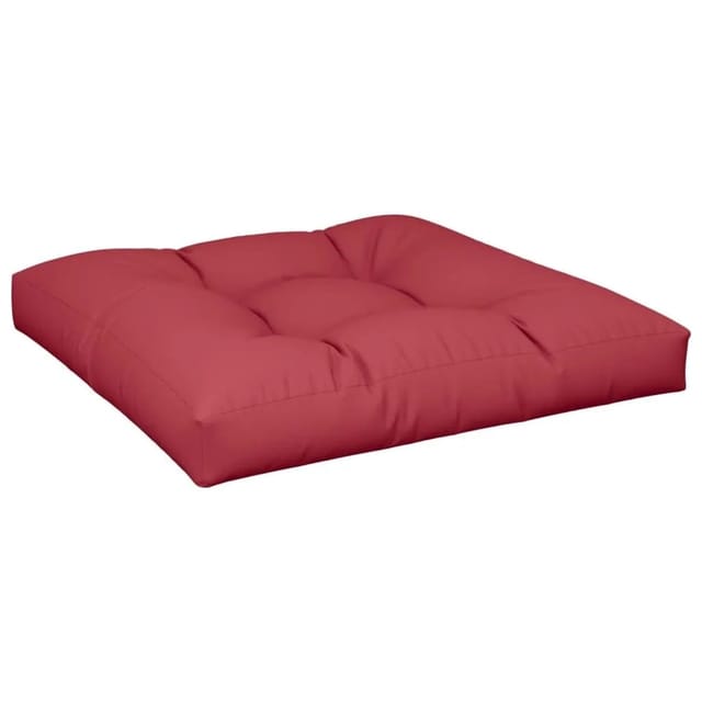 vidaXL Palettenkissen Weinrot 70x70x12 cm Stoff 360478