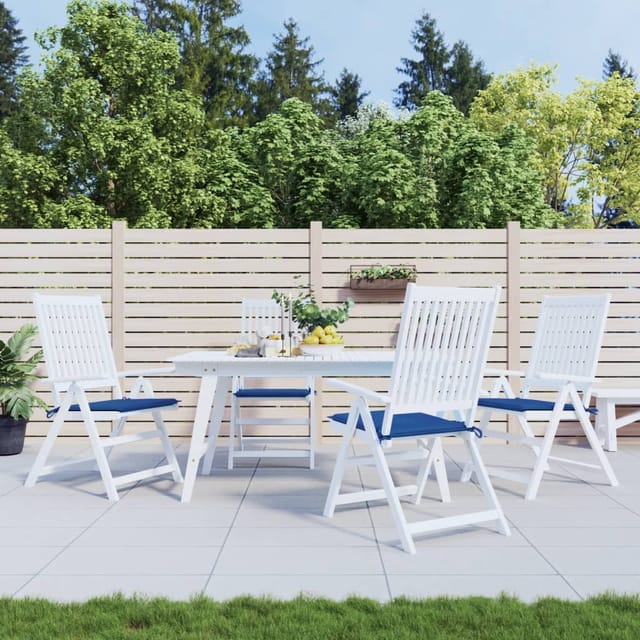 vidaXL Gartenstuhl-Kissen 4 Stk Königsblau 40x40x4 cm Oxford-Gewebe 314024