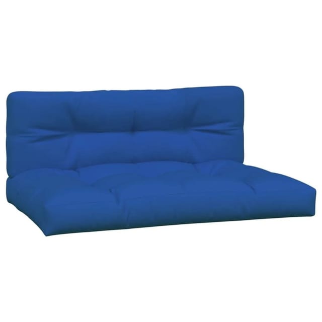 vidaXL Palettenkissen 2-Tlg Königsblau Stoff 360743