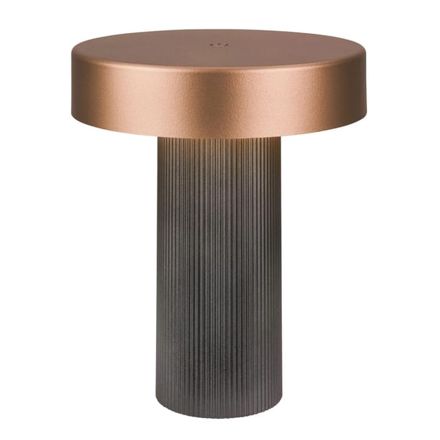Brilo Akku-Tischleuchte Bito Dimmbar Touch Anthrazit-Bronze Metallic