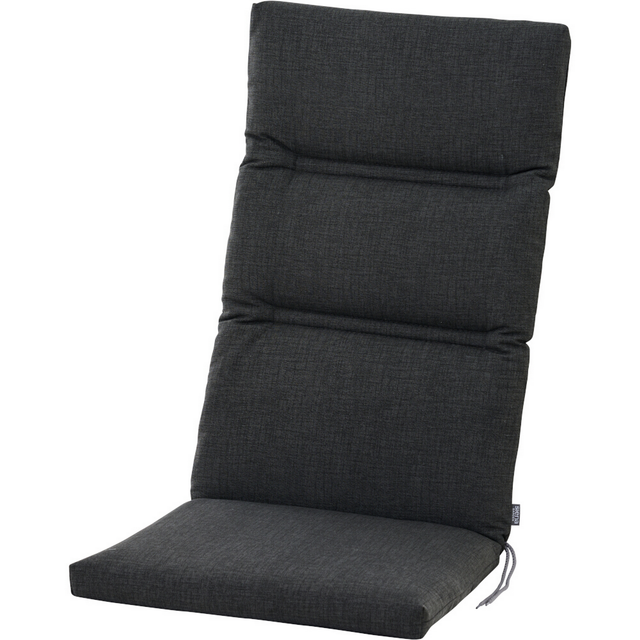 Siena Garden Sesselauflage Comfort Hochlehner 120 x 48 x 7 cm Anthrazit