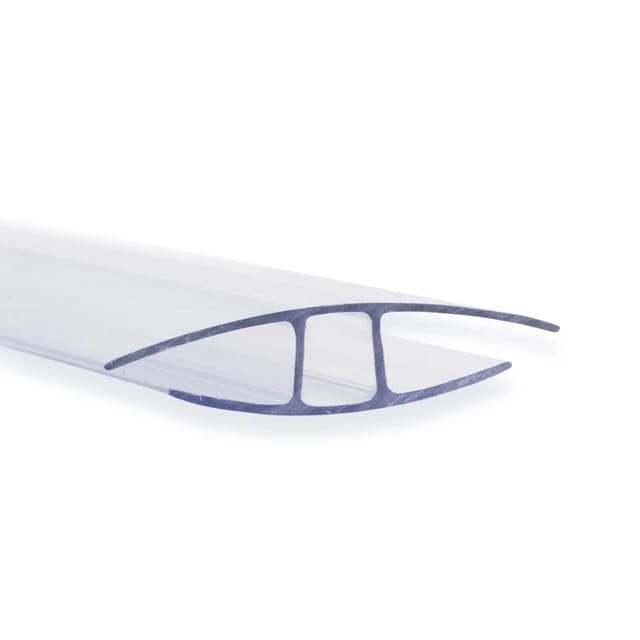 KARAT Verbinder für Doppelstegplatten Hohlkammerplatten H-Profil 121 cm Stärke 16 mm