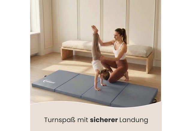 eyepower Weichbodenmatte 180 x 60 x 5 cm Grau