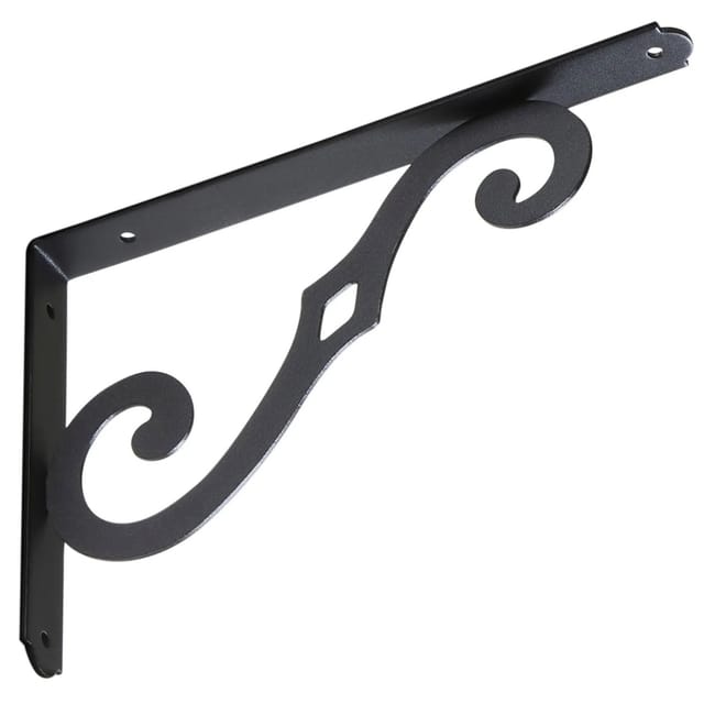 SOTECH Regalkonsole BLACKLINE II 25 x 17 x 2,5 cm Schwarz Tragkraft Bis 30 kg Pro Paar