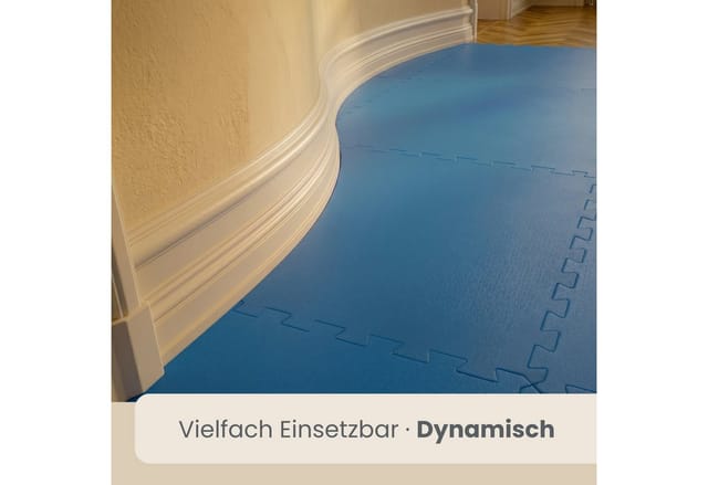 eyepower Kampfsportmatte 90 x 90 x 4 cm Blau