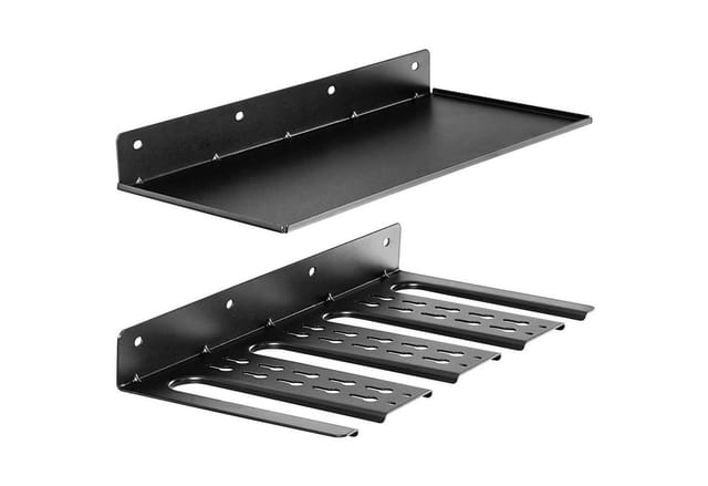 Costway Werkzeugregal Wand Metall mit 4 Schlitzen & 36 Bohrlöchern