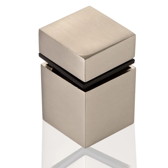 SOTECH Glasbodenträger CUBE II 30 x 30 mm Edelstahloptik