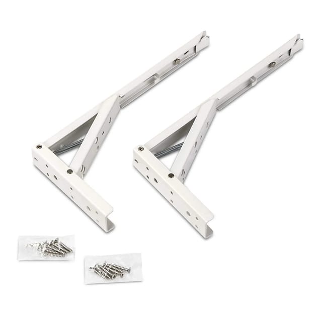 SOTECH 1 Paar Klappkonsolen Länge 292,5 mm Weiß Tragkraft 55 kg