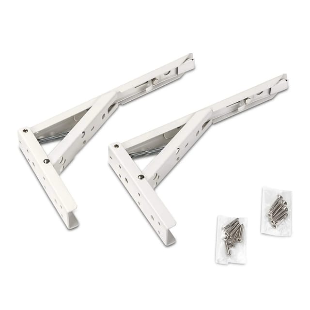 SOTECH 1 Paar Klappkonsolen Länge 242 mm Weiß Tragkraft 55 kg