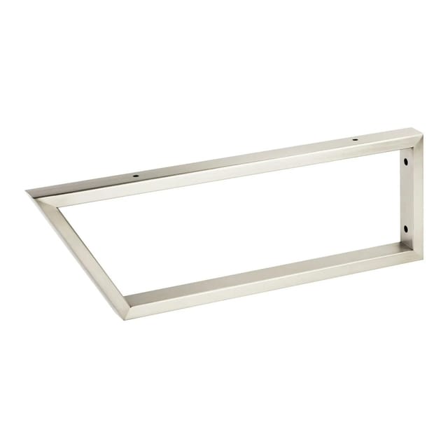SOTECH 1 x Waschtischkonsole TWK500 500 x 150 mm Edelstahl Gebürstet Vorderseite 60 Grad Abgeschrägt