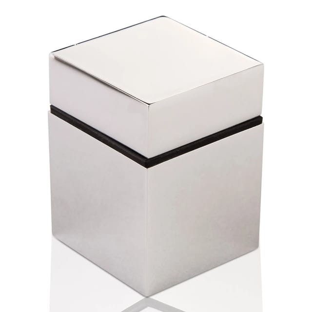 SOTECH Glasbodenträger CUBE 40 x 40 mm Chrom Poliert