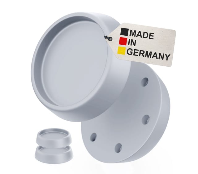 Bauheld Gummifüße Schwingungsdämpfer 67 x 60 mm 4 Stück Hellgrau