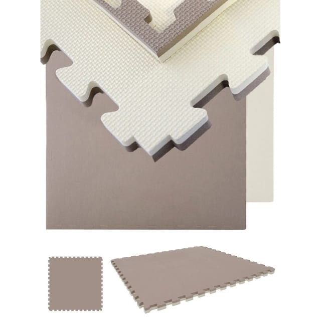eyepower Kampfsportmatte 90 x 90 x 4 cm Beige
