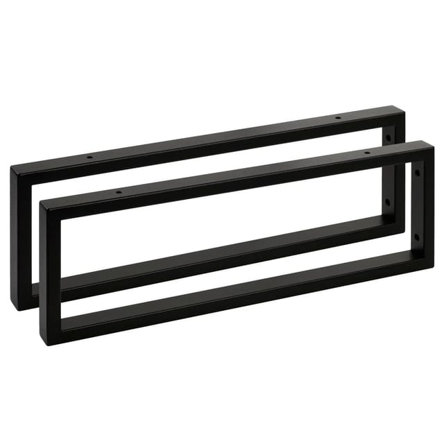SOTECH 2 x Waschtischkonsole WK450 Rechteckig 450 x 150 mm Stahl Schwarz Matt