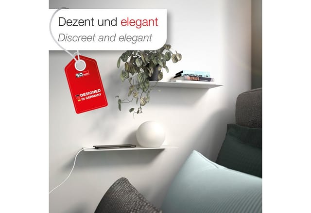 SOTECH Design Wandregal HOVER-III 350 x 130 x 30 mm Weiß für Wandmontage