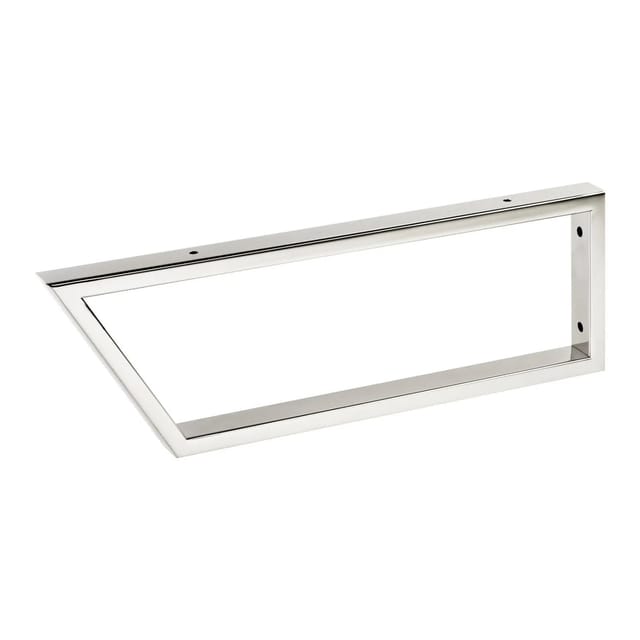 SOTECH 1 x Waschtischkonsole TWK500 500 x 150 mm Edelstahl Poliert Vorderseite 60 Grad Abgeschrägt