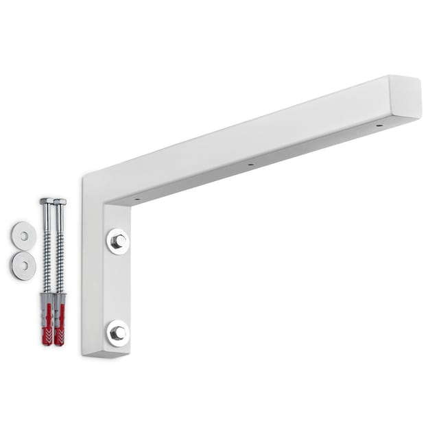 SOTECH Wandkonsole L-Winkel WK400 400 x 150 x 30 mm Weiß Matt