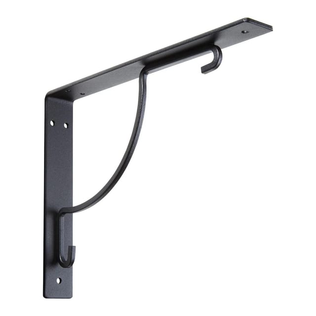 SOTECH Regalkonsole BLACKLINE III 24 x 18,1 x 3 cm Schwarz Tragkraft Bis 30 kg Pro Paar