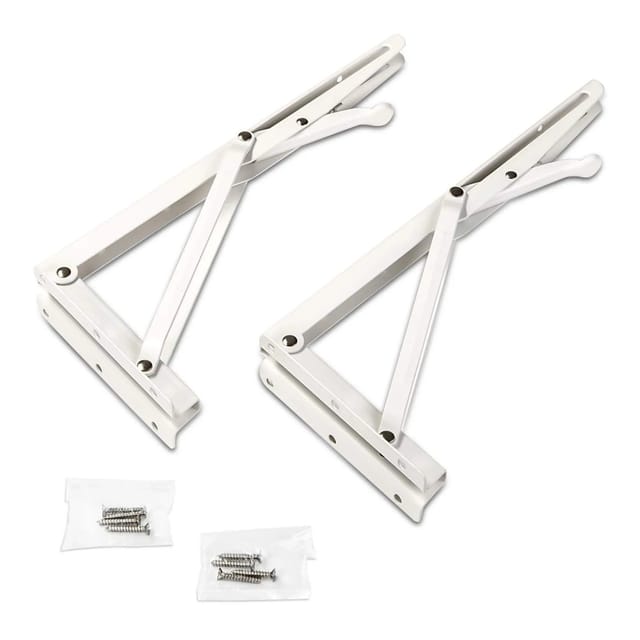 SOTECH 1 Paar Klappkonsolen Länge 315 x 146 mm Weiß Tragkraft 55 kg